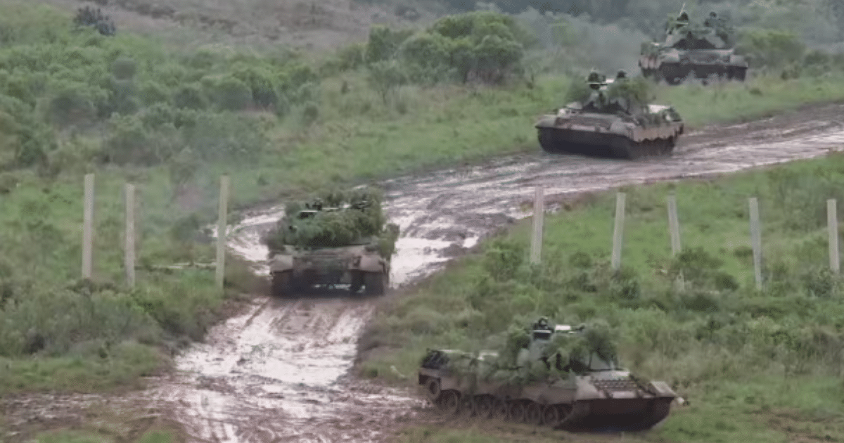 Sargento do Exército morre após tanque capotar durante treinamento em Santa Maria