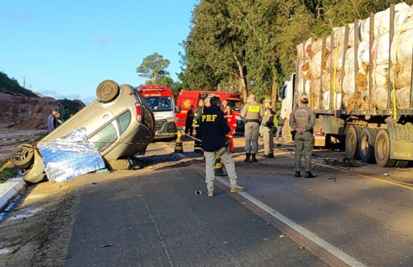 Grave acidente na BR-290 mata motorista de 36 anos