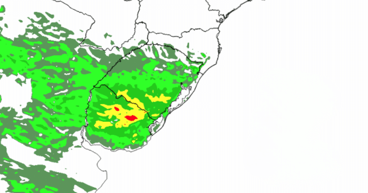 Inmet acompanha atuação de ciclone extratropical pelo Rio Grande do Sul