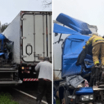 Grave acidente entre dois caminhões deixa um morto em Erechim