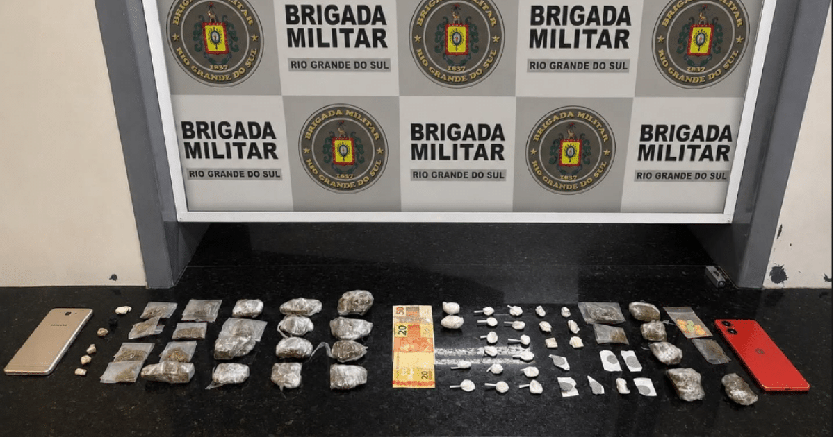 Brigada Militar prende três suspeitos e apreende drogas em duas ações contra o tráfico em Camaquã