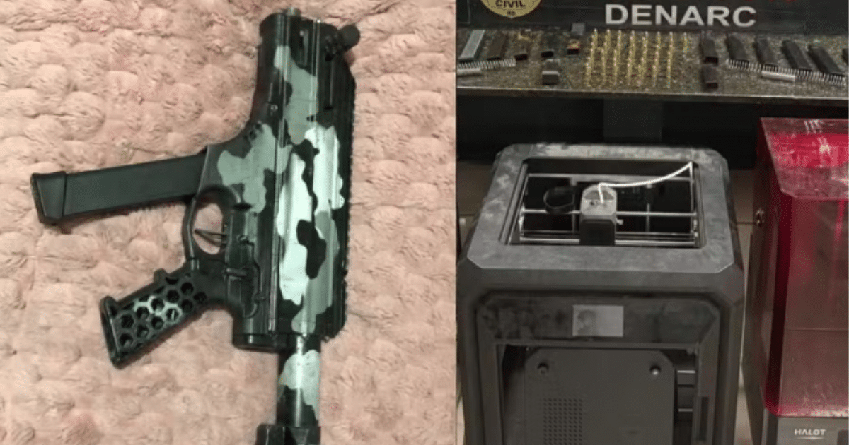 Polícia prende suspeito de fabricar armas de fogo com impressoras 3D em Canoas