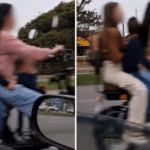 Quatro pessoas são flagradas em scooter elétrica na Faixinha, em Camaquã