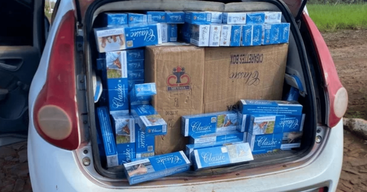 Jovem é preso com mais de 22 mil maços de cigarros contrabandeados no Noroeste do RS