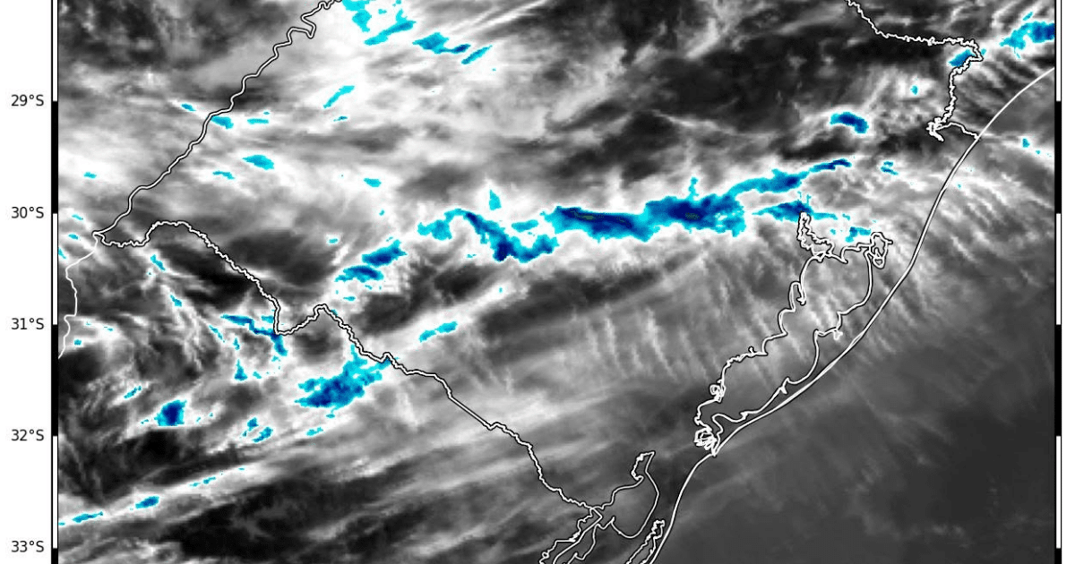 Defesa Civil emite alerta para chuva forte e temporais no Rio Grande do Sul