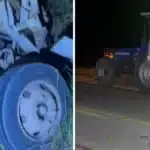 Caminhão colide com reboque de trator na ERS-350, em Chuvisca