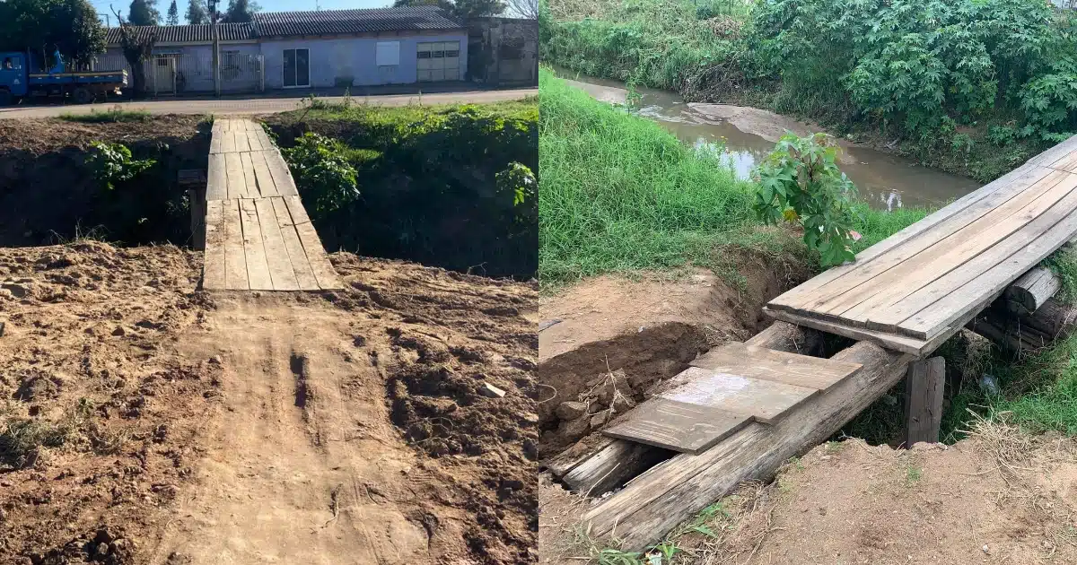 Ponte de pedestres em Camaquã é liberada após reparo emergencial