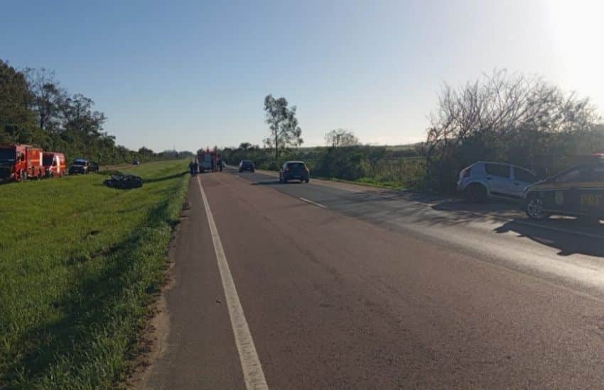 Capotamento deixa motorista com lesões graves na BR-116
