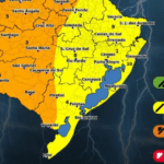 Defesa Civil alerta para temporais, granizo e risco de tornado no RS até sexta-feira (09)