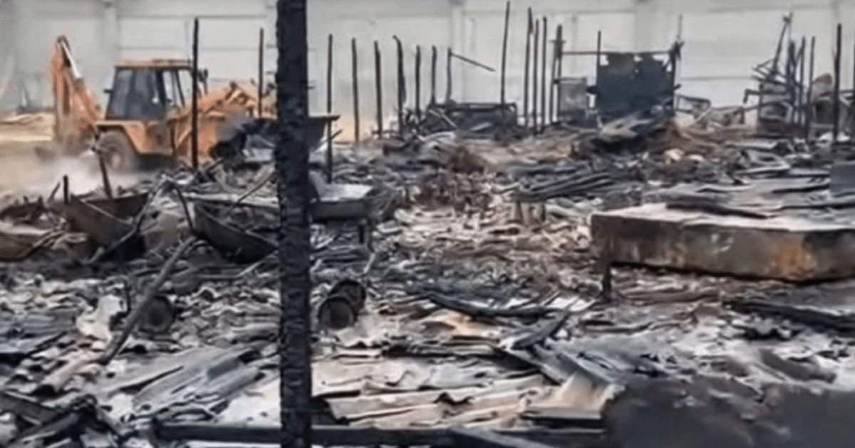 Incêndio atinge área externa da nova penitenciária de Rio Grande