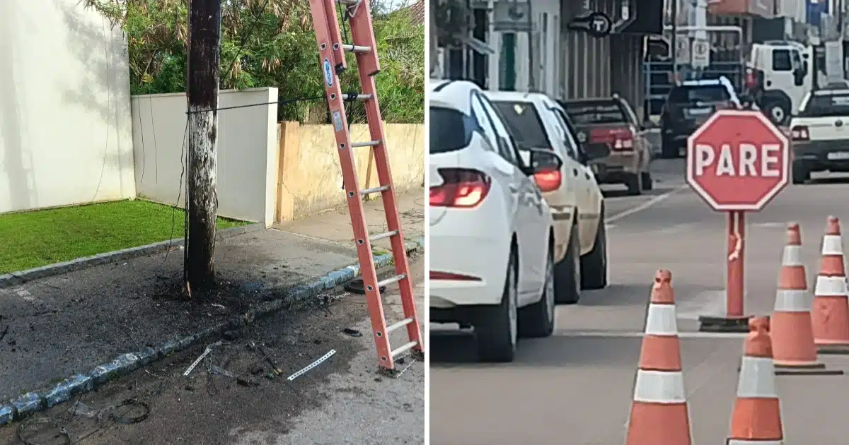 Explosão de transformador deixa cruzamento de Camaquã sem sinaleiras
