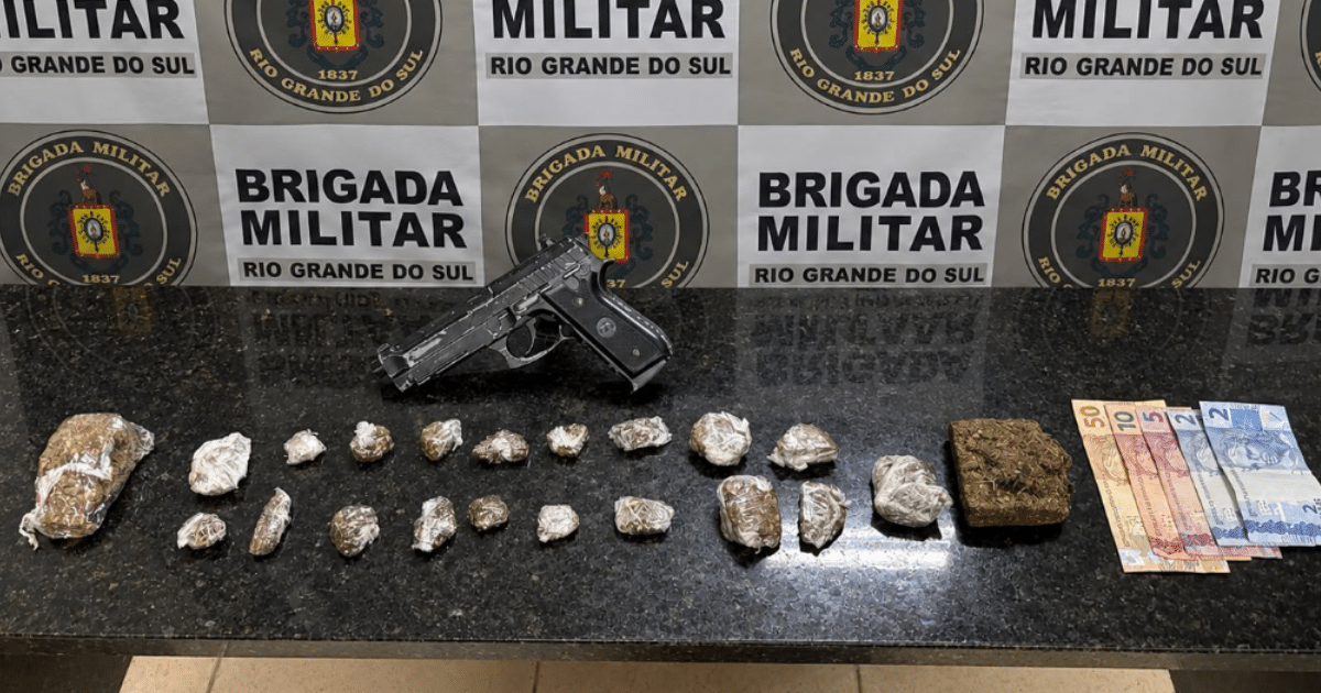 Homem é preso com mais de 200g de maconha em São Lourenço do Sul
