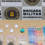 Brigada Militar prende homem por tráfico e apreende adolescente no centro de Camaquã