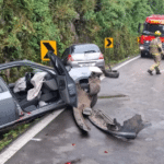 Acidente causa traumatismo craniano em bebê e motorista fica gravemente ferido na RS-122, em Antônio Prado