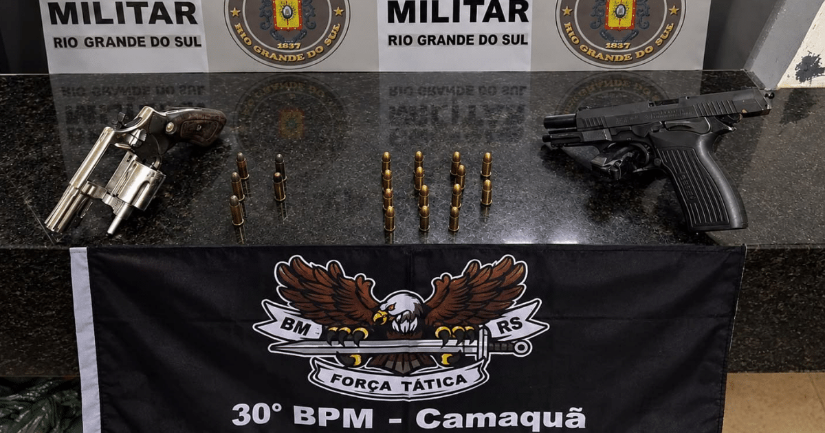 Homem é preso após troca de tiros com a Brigada Militar em Tapes