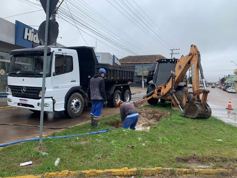 Camaquã: abastecimento de água é afetado por rompimento em rede