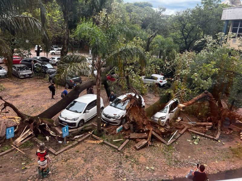 Estragos causados próximo a Ceasa em Porto Alegre. Foto: Reprodução | Redes Sociais