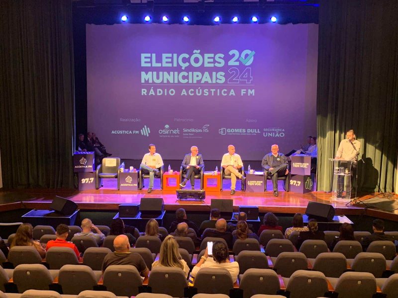 Eleições 2024: candidatos à prefeitura de São Lourenço do Sul participam de debate