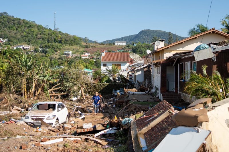 Destruição no norte do Estado. Foto: Mauricio Tonetto / Governo do Estado.