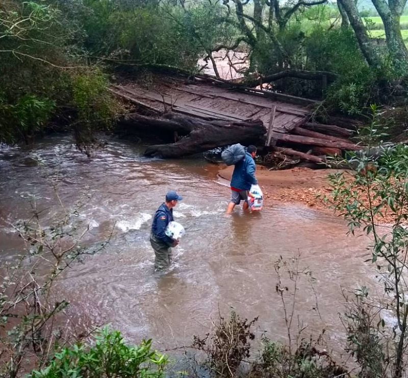 Chuvas em Encruzilhada do Sul. Foto: Prefeitura/Divulgação