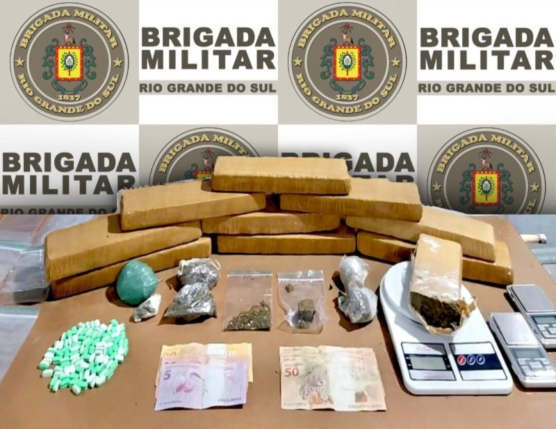 Traficante é preso com 99 comprimidos de ecstasy em Pelotas