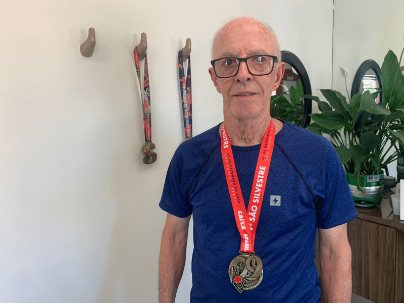 Atleta camaquense participa aos 77 anos pela terceira vez da Corrida Internacional de São Silvestre