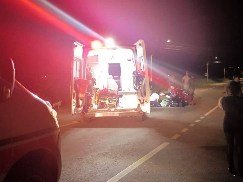 Motociclista fica ferido durante colisão em Camaquã