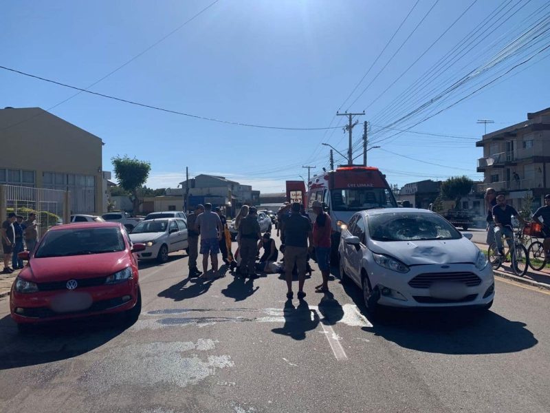 Mulher é atropelada na avenida José Loureiro da Silva em Camaquã