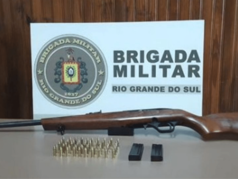 Idoso preso por porte ilegal de arma de fogo em Encruzilhada do Sul