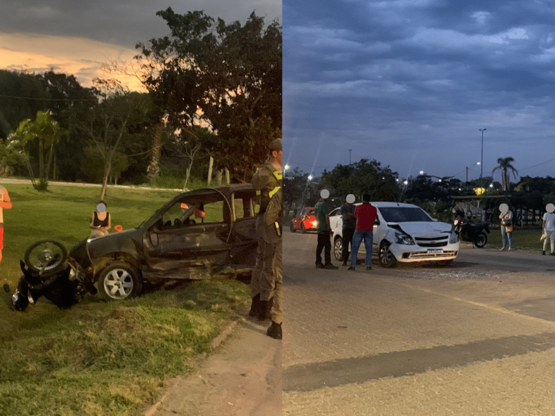 Acidente de trânsito deixa duas pessoas feridas em Camaquã. Foto: Valério Weege | Acústica FM