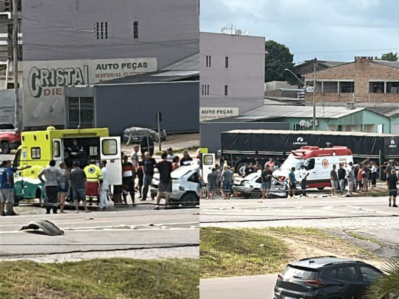 Acidente entre carro e carreta deixa um morto na BR-116, em Cristal