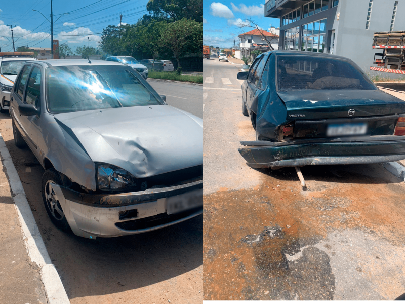 Colisão entre veículos deixa ferido em acidente na Avenida Cônego Luiz Walter Hanquet, em Camaquã. Foto: Valério Weege/Acústica FM