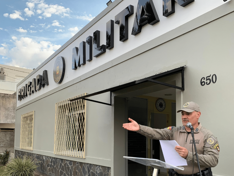 Tapes: nova sede da Brigada Militar é inaugurada. Foto: Brigada Militar/Divulgação