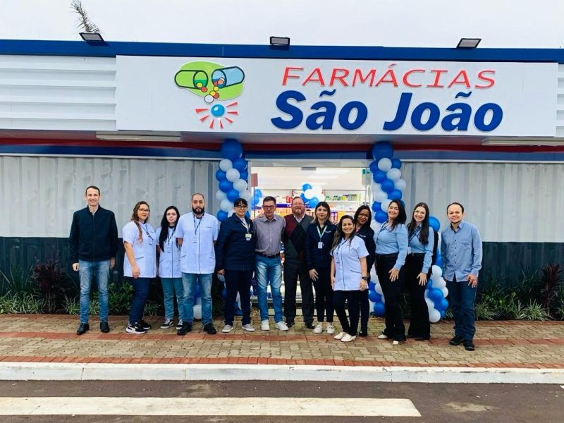 São João inaugura Farmácia Contêiner junto ao Centro de Distribuição em Gravataí/RS. Foto: Divulgação/Rede de Farmácias São João