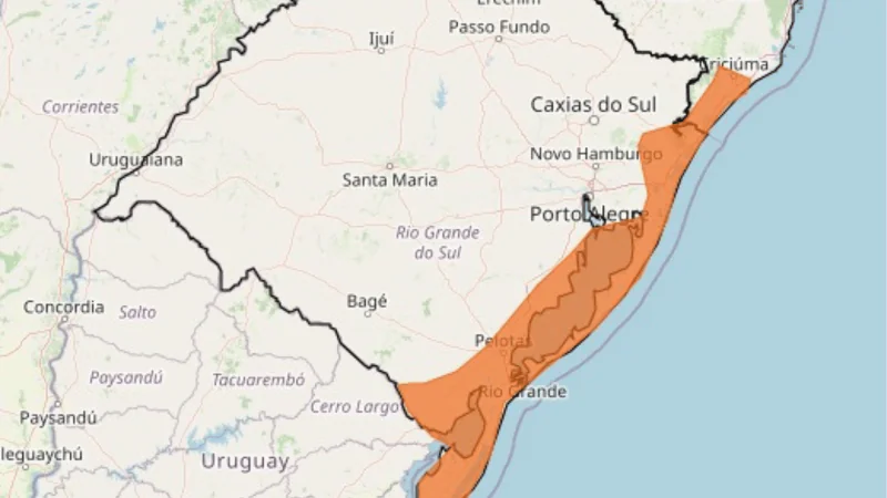 Defesa Civil emite alerta de onda de calor no Rio Grande do Sul