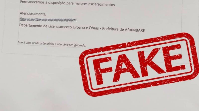 Arambaré: golpistas enviam e-mails falsos em nome da prefeitura