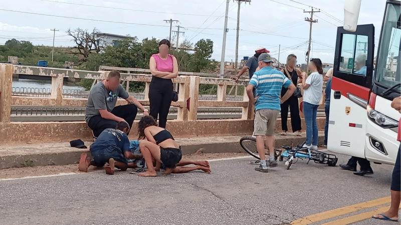 Ciclista é atropelado por ônibus na ponte do bairro Getúlio Vargas em Camaquã