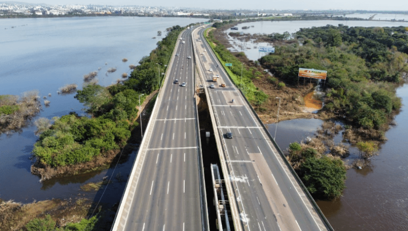 Ponte sobre o rio Gravataí RS