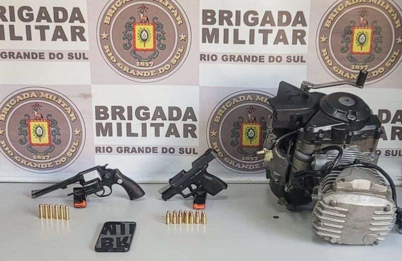 Brigada Militar apreende adolescente com armas e motor adulterado em Rio Grande