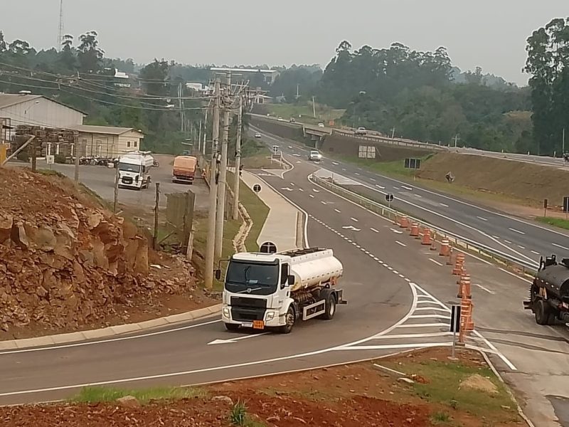 Liberada nova alça de acesso à Rota do Sol na BR-386 em Estrela. Foto: Divulgação/ CCR ViaSul