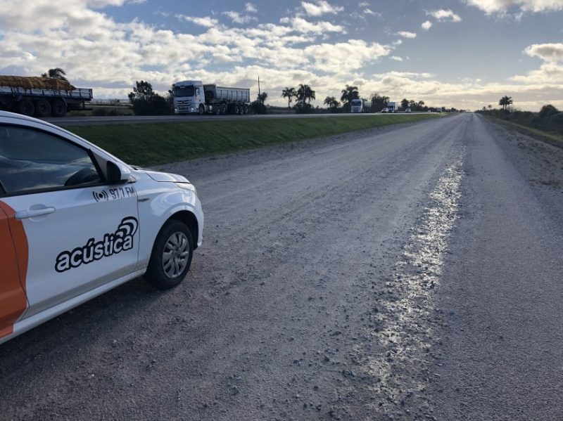 Obras no trecho estão paralisadas após problemas com empresa vencedora da licitação. Foto: Valério Weege/Acústica FM