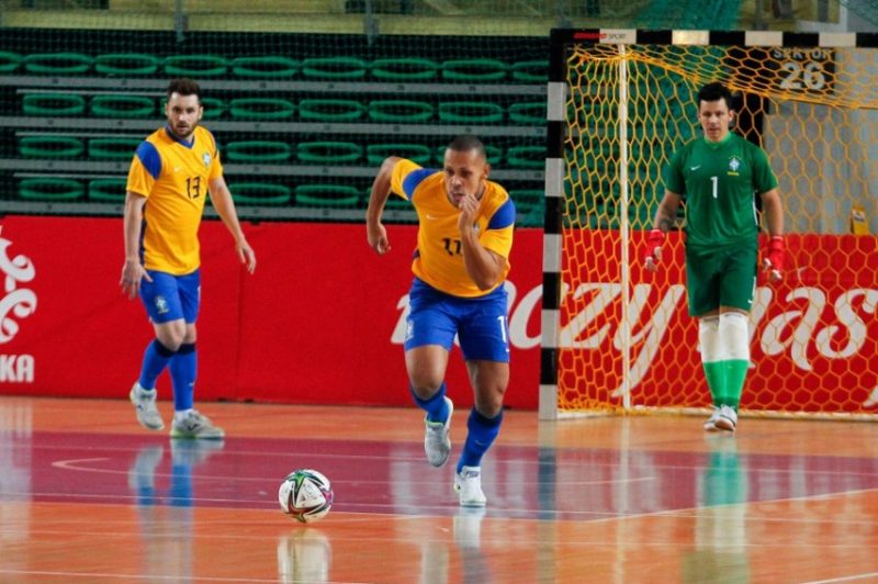 Jogadores da Seleção Brasileira de Futsal - Foto: Douglas Pingituro/CBF