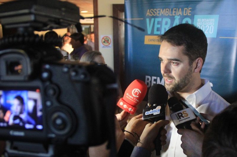 O gaúcho disputa prévias dentro do partido com João Dória, em busca da pré-candidatura à Presidência da República. Foto: Victória Renner/Acústica FM