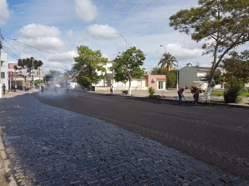 Obra acontece na Rua Marechal Floriano em Camaquã. Foto: Divulgação