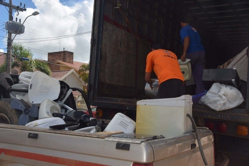 No dia 24 de novembro estará sendo realizada a coleta destes materiais na Praça Central Dedé Serpa. Foto: Divulgação