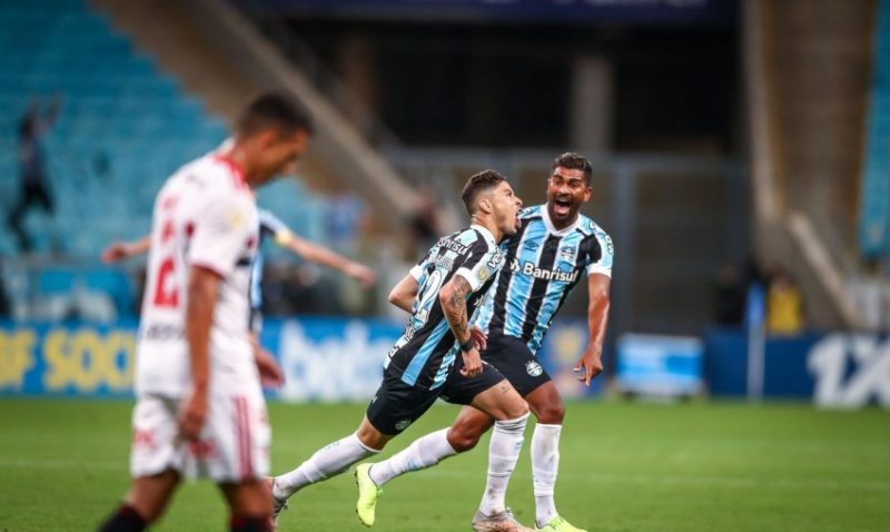 Time ganhou sobrevida na luta pela permanência na Série A. Foto: Lucas Uebel/Grêmio