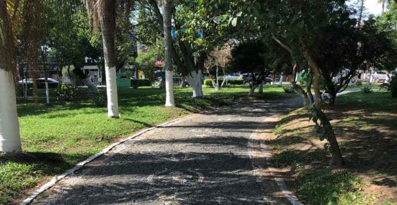 Estupro ao qual o homem foi condenado, foi praticado no interior da praça Donário Lopes. Foto: Valério Weege/Acústica FM