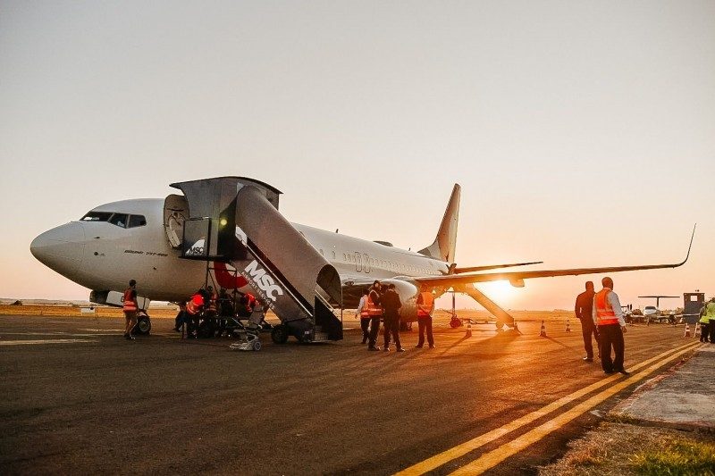 Voo é realizado com Boeing 737 - Foto: Rodrigo Ziebell | Palácio Piratini