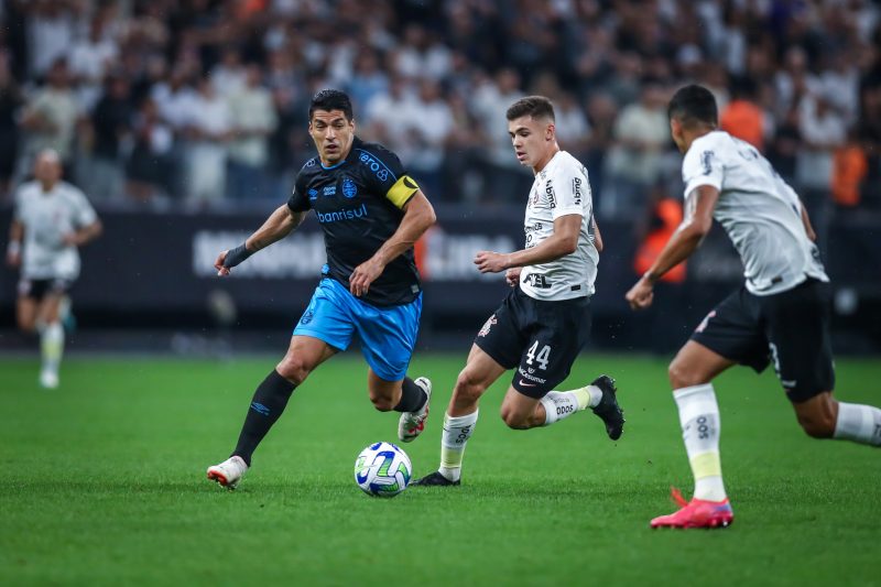 Em jogo eletrizante, Grêmio empata com Corinthians no Brasileiro. Foto: Lucas Uebel/Grêmio