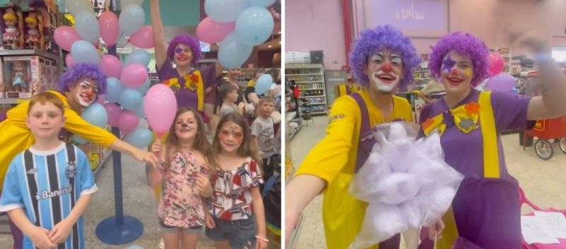 Supermercado Roxo realiza ação especial de Dia das Crianças. Fotos: Roxo Centro de Compras/Divulgação